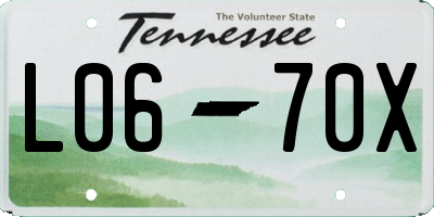 TN license plate L0670X