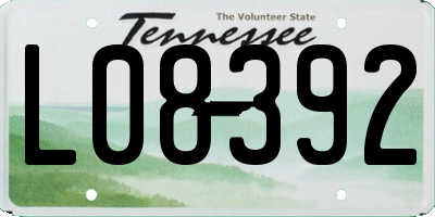 TN license plate L08392