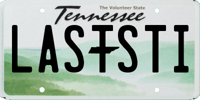 TN license plate LASTSTI