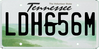 TN license plate LDH656M