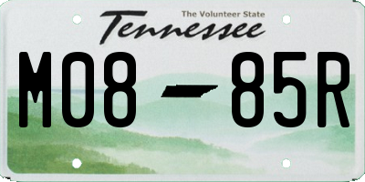 TN license plate M0885R