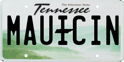 TN license plate MAUICIN