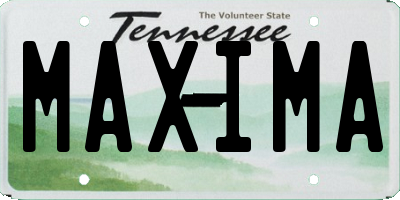 TN license plate MAXIMA