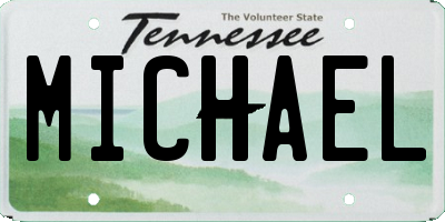 TN license plate MICHAEL