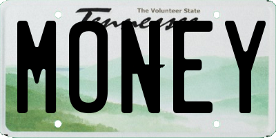 TN license plate MONEY