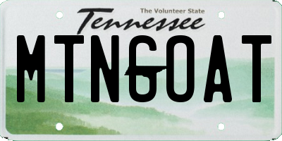 TN license plate MTNGOAT