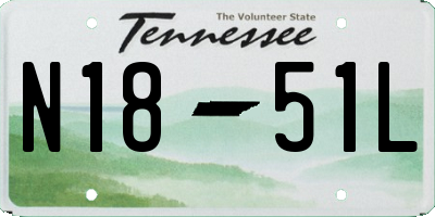 TN license plate N1851L