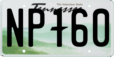 TN license plate NP160