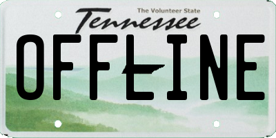 TN license plate OFFLINE