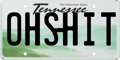 TN license plate OHSHIT