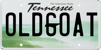 TN license plate OLDGOAT