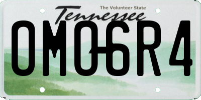 TN license plate OMO6R4