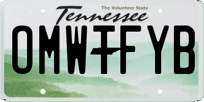 TN license plate OMWTFYB