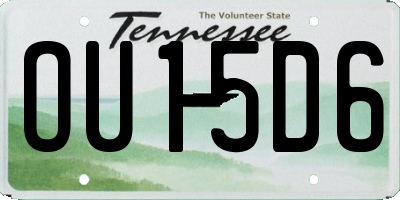 TN license plate OU15D6