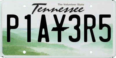 TN license plate P1AY3R5