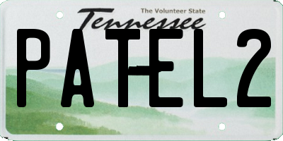 TN license plate PATEL2