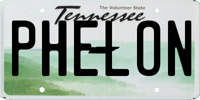 TN license plate PHELON