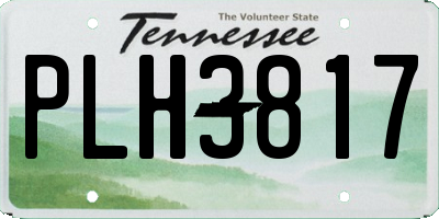 TN license plate PLH3817