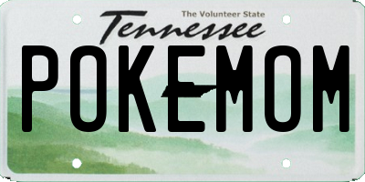 TN license plate POKEMOM