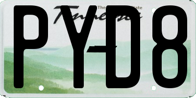 TN license plate PYD8