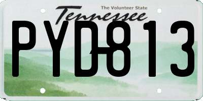 TN license plate PYD813