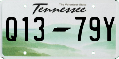 TN license plate Q1379Y