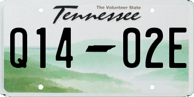 TN license plate Q1402E