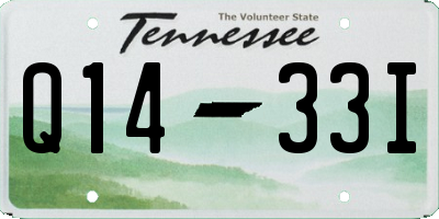TN license plate Q1433I