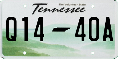 TN license plate Q1440A