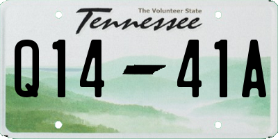 TN license plate Q1441A