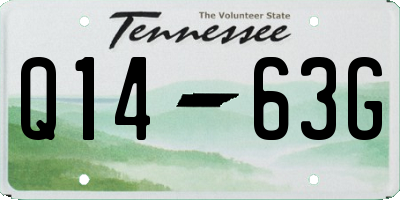 TN license plate Q1463G