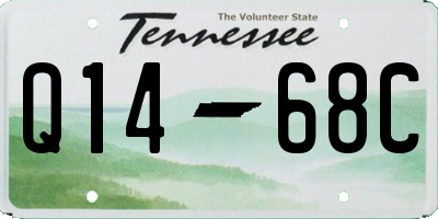 TN license plate Q1468C