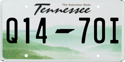 TN license plate Q1470I