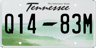 TN license plate Q1483M