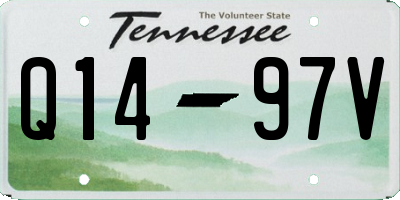TN license plate Q1497V