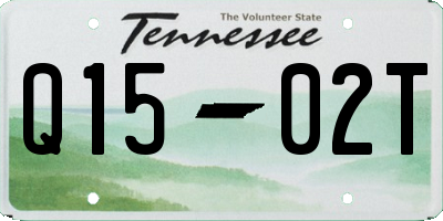 TN license plate Q1502T