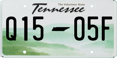 TN license plate Q1505F