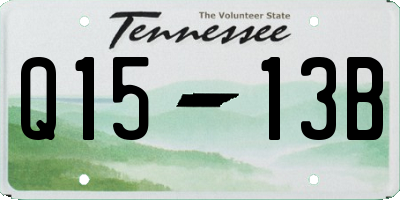 TN license plate Q1513B