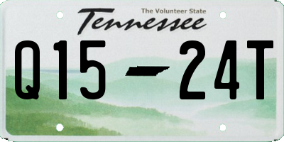 TN license plate Q1524T