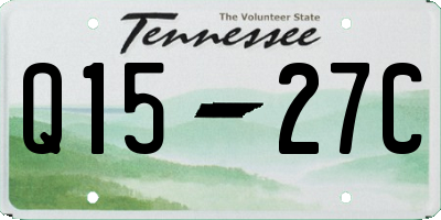 TN license plate Q1527C