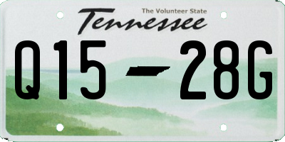 TN license plate Q1528G