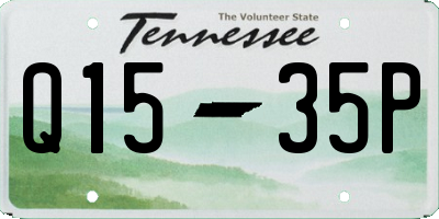 TN license plate Q1535P