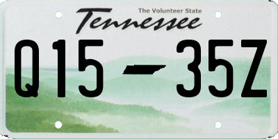 TN license plate Q1535Z