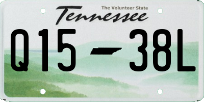 TN license plate Q1538L