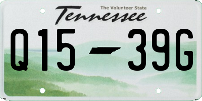 TN license plate Q1539G