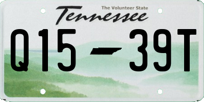 TN license plate Q1539T