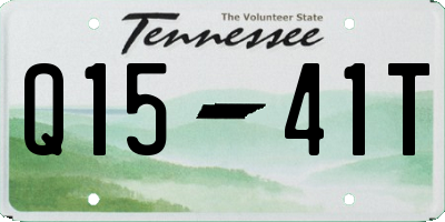 TN license plate Q1541T