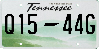 TN license plate Q1544G