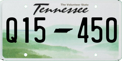 TN license plate Q1545O