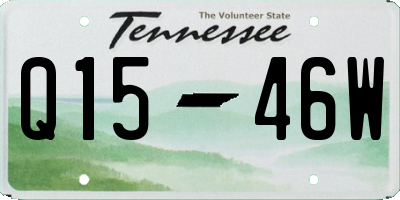 TN license plate Q1546W